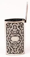 XX. sz eleje: Ezüstözött gyufatartó / Match holder 7x3 cm