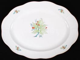 Herendi csipkebogyó mintás 6 személyes komplett étkészlet tálakkal, leveses tállal, sótartóval szép ...