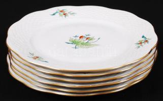 Herendi csipkebogyó mintás 6 személyes komplett étkészlet tálakkal, leveses tállal, sótartóval szép ...