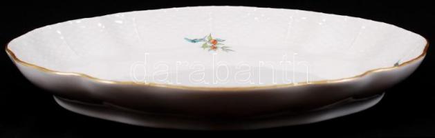 Herendi csipkebogyó mintás 6 személyes komplett étkészlet tálakkal, leveses tállal, sótartóval szép ...