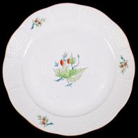 Herendi csipkebogyó mintás 6 személyes komplett étkészlet tálakkal, leveses tállal, sótartóval szép ...