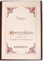 1917 DDSG díszes oklevél Keményfy Lajos úrnak, az Első cs. kir. szab. Dunagőzhajőzási társaság kapitányának 40 éves szolgálati jubileumára. Készült Rittenbacher László könyvkötészetében. 26x40 cm