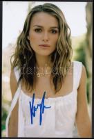 Keira Knightley színésznő dedikált fotó / autograph signed photo 10x15 cm