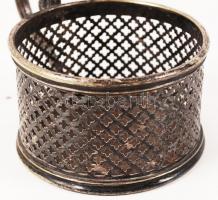 Alexander Kach Orosz ezüstözött teás csésze, jelzett, mesterjeles / Alexander Kach, Moscow, Russia s...