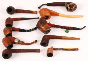 Pipakészlet 10 db pipával és két tartóval / Set of pipes