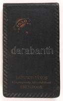 1930 Esztergom, Laiszky János könyvnyomda reklámos zsebnaptár