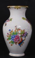 Herendi Viktória mintás váza, kézzel festett, jelzett, hibátlan, m:18 cm /Herend porcelain hand-painted Victoria vase