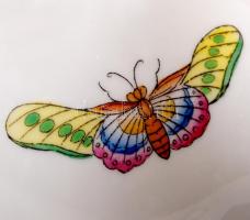 Herendi Viktória mintás váza, kézzel festett, jelzett, hibátlan, m:18 cm /Herend porcelain hand-pain...