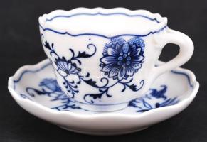 Meisseni porcelán kávéskészlet, hiányos, kis sérülésekkel / Meissen faulty coffe set