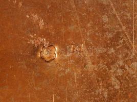 cca 1900 Ezüst (Ag.), belül aranyozott cukordoboz FS mesterjelzéssel, dianás jelzéssel zárral (kulcs...