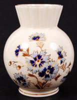 Zsolnay kis váza, kézzel festett, jelzett, hibátlan, m:13 cm