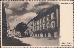 Braunau am Inn, Adolf Hitlers Geburtshaus / Hitler's birthplace, propaganda, So.Stpl