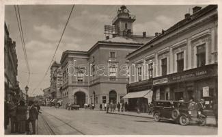 Miskolc, Széchenyi utca, Weisz Náthán bank és váltóüzlete, Székely Ernő kereskedése