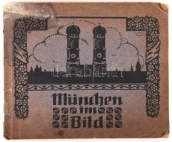 cca 1900 München képet tartalmazó képes füzet (ázott) / Picture booklet with 36 photos (stained)