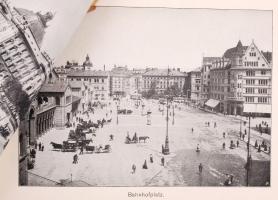 cca 1900 München képet tartalmazó képes füzet (ázott) / Picture booklet with 36 photos (stained)