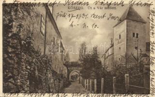 Kőszeg, út a vár mellett