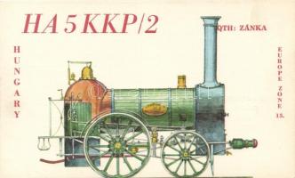 16 db modern, használatlan, jó állapotú, gőzmozdony motívumú képeslap, a Közlekedési Múzeum sorozata...