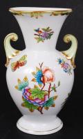 Herendi Viktória mintás váza, kézzel festett, hibátlan, jelzett, m: 20 cm