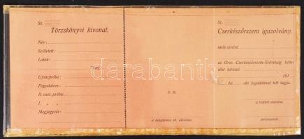 cca 1910 Cserkészőrszem igazolvány / Scout ID