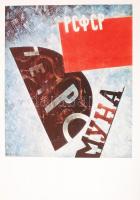 1977 A nagy forradalom plakátjai, Képzőművészeti Alap Kiadóvállalata, 24 db színes nyomat mappában