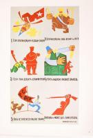 1977 A nagy forradalom plakátjai, Képzőművészeti Alap Kiadóvállalata, 24 db színes nyomat mappában