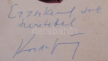 Korda György és Balázs Klári "Sötét az utca" (1989) című bakelitlemeze korda György aláírá...