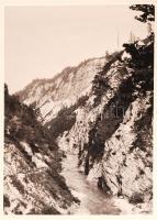 1937 Szennik László öregcserkész Osztrák táj 2 db fénykép az V. országo művészi cserkész fényképkiál...