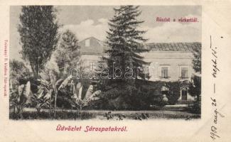 Sárospatak, Várkert; Trócsányi B. kiadása