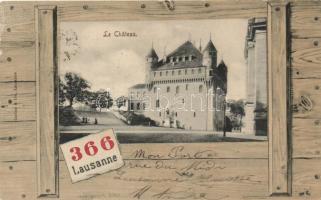 7 db régi képeslap: 6 litho az 1900-as évekbeli Párizsi Kiállításról, és egy Lausanne lap / 7 postcards: 6 litho cards about Paris Expo in 1900, and a Lausanne card