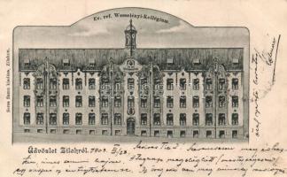 Zilah, Református Wesselényi Kollégium; Seres Samu kiadása / boarding school