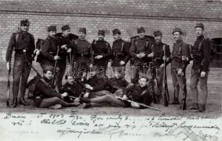 Budapest, honvéd gyalogsági csoportkép, photo