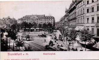 Frankfurt am Main Schillerplatz; Hotel Milani, tram