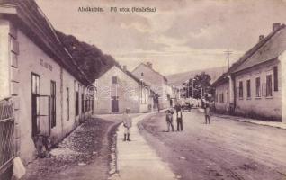 Alsókubin Fő utca, fürdő; Ferencz Adolf kiadása / Main street, spa (fl)