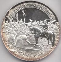 Bognár György (1944-) 1996. "Millecentenárium 896-1996" Ag emlékérem (31.1g/0.999/42.5mm) ...