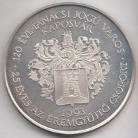 Fritz Mihály (1947-) 1993. "120 éve tanácsi jogú város Kaposvár - 25 éves az éremgyűjtő csoport...
