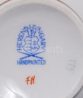 Herendi Apponyi mintás mokkás csésze, kézzel festett, jelzett, hibátlan