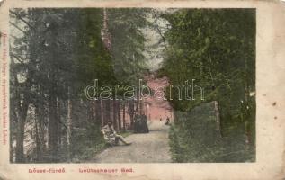 Lőcsefürdő sétatér; Braun Fülöp kiadása / promenade (fa)