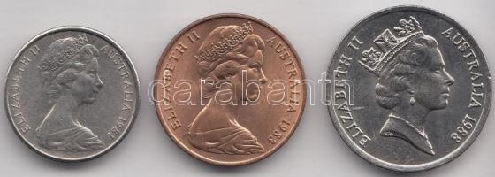 Ausztrália vegyes fémpénz 760g-os súlyban T:vegyes
Australia mixed coins, 760g C:mixed