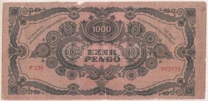 1945. 1000P "MNB" bélyeggel T:III- (szakadás)
Adamo P22e
