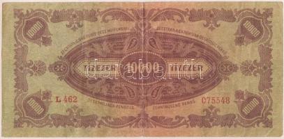 1945. 10.000P kék "MNB" bélyeggel T:III 
Adamo P23e