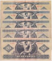 1962-1980. 20Ft (5x) T:III