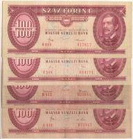 1962-1989. 100Ft (4x) T:I-,III