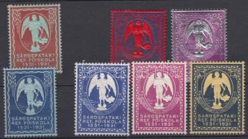 1931 Sárospataki Református főiskola 7 klf levélzáró