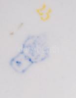 Zsolnay modern váza, kézzel festett, jelzett (Török), hibátlan, m:27 cm