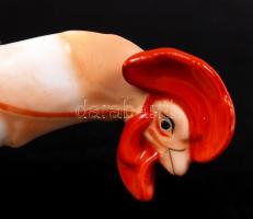 Herendi Kakas Marci, kézzel festett, jelzett, hibátlan, m:14 cm, h:17 cm