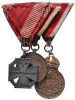 1916. "Károly-Csapatkereszt" kitüntetés + 1917. "Károly Bronz Katonai Érdemérem a kat...