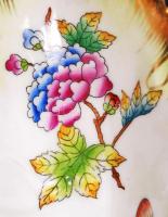 Herendi Viktória-mintás tálka, kézzel festett jelzett, hibátlan, 15×8 cm/ Little hand painted Herend...