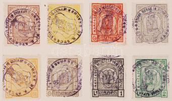 Olaszország Santaluce 8 db helyhatósági okmánybélyeg