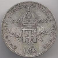 Ausztria 1908. 1K Ag "Jubileum" T:3
Austria 1908. 1 Corona Ag "Jubilee" C:F
Krau...