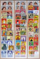 Főleg külföldi gyufacimke gyűjtemény, 3.600 db különféle rengeteg sorral, 2 berakóban / 3.600 differ...